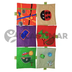 ALFOMBRA SENSORIAL INTERACTIVA – 6 PIEZAS (45 × 45 CM)